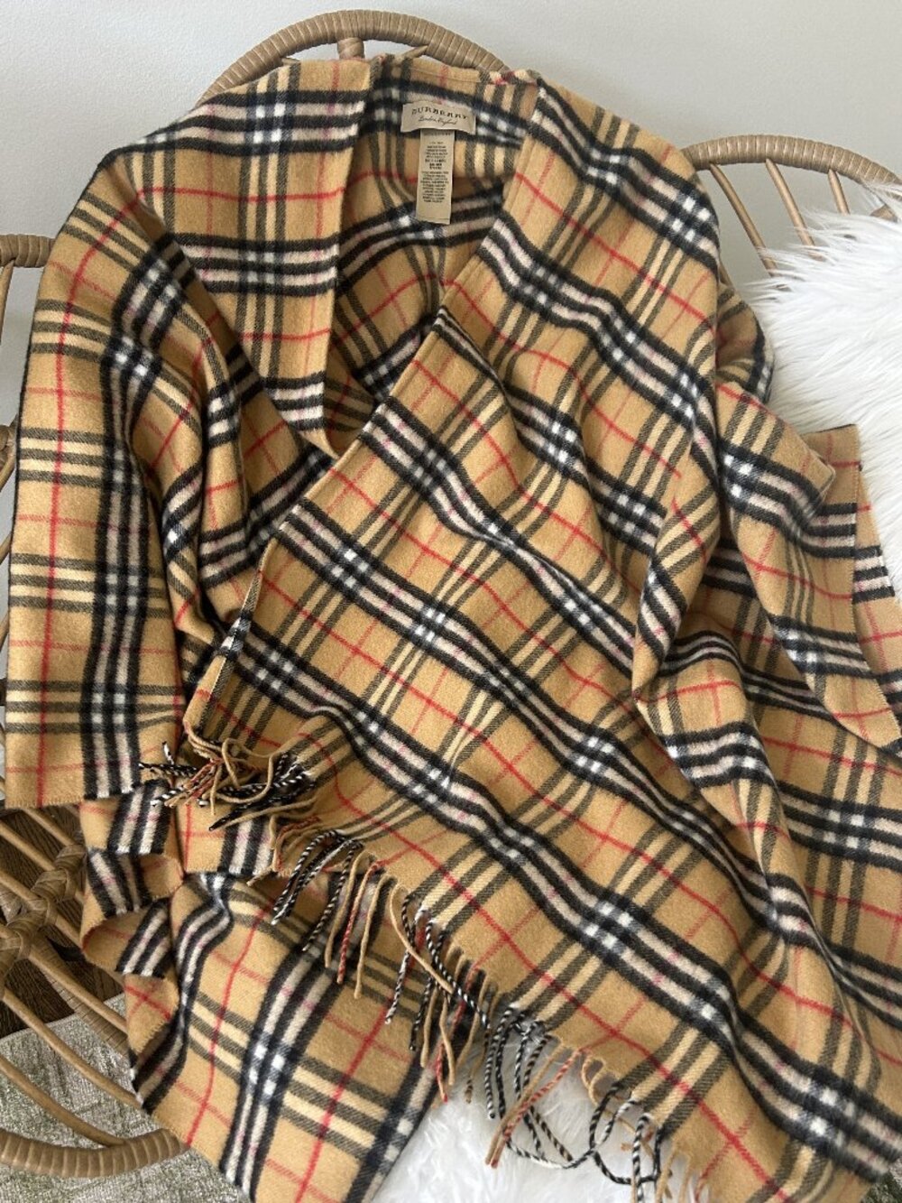 Burberry Wool Cape  Poncho-one size!